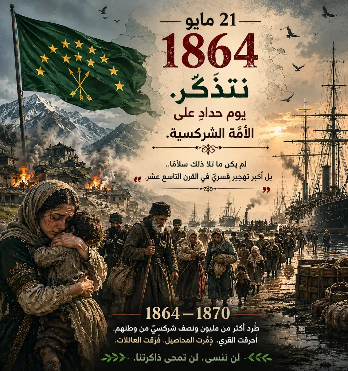 1864: السنة التي انتهت فيها شركيسيا — قبلها وبعدها