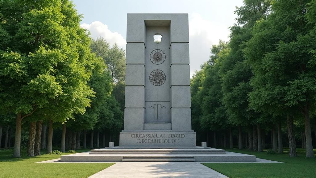 Memorial monument commemorating the Circassian genocide of 1864