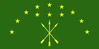 circassian ethnic flag circassian ethnic flag