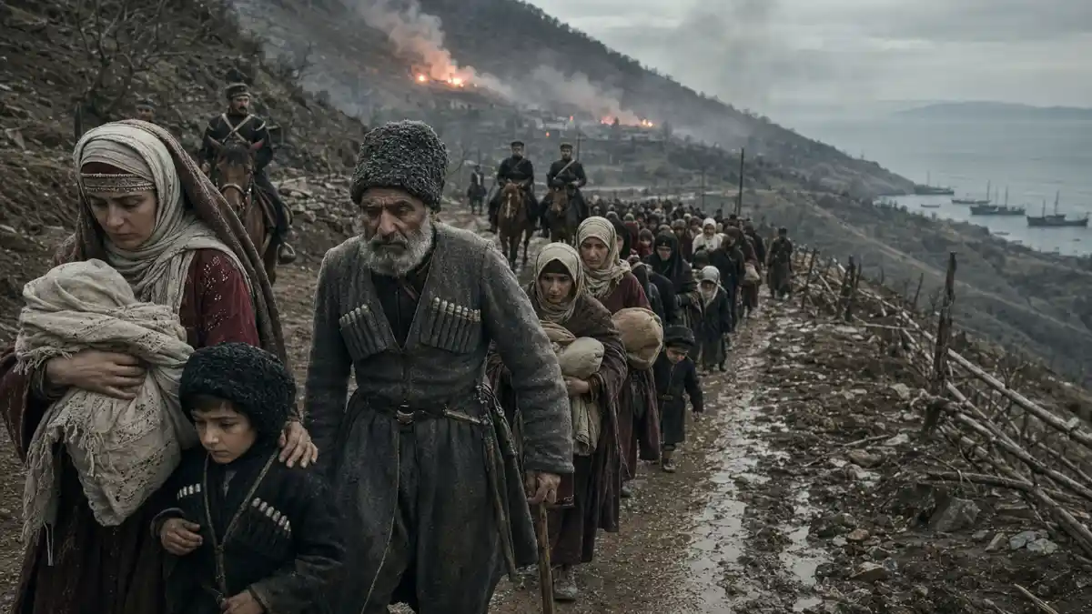 Circassian Refugees on a war-torn journey Circassian Refugees on a war-torn journey