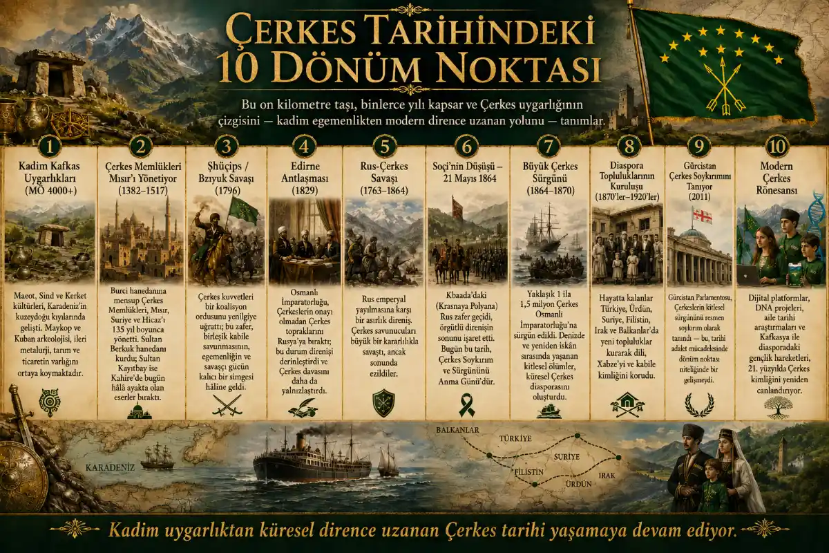 Çerkes tarihindeki 10 dönüm noktası Çerkes tarihindeki 10 dönüm noktası