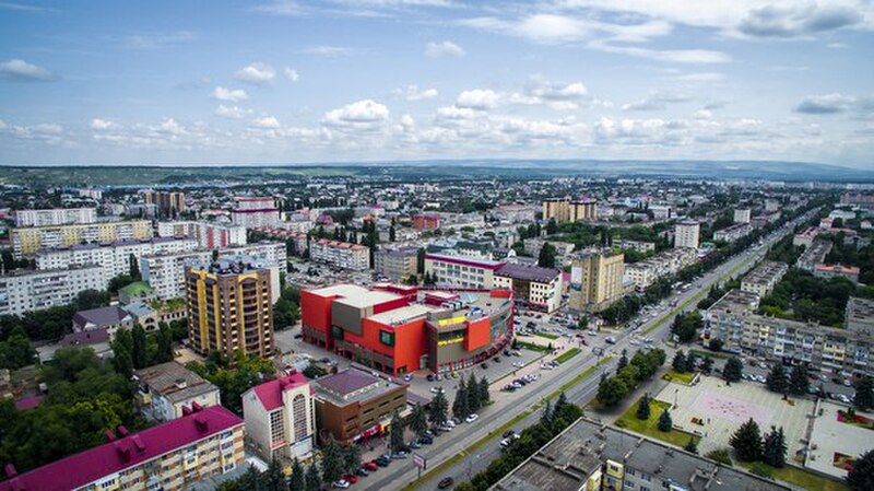 Aerial view of Cherkessk — capital of Karachay-Cherkessia (Wikimedia Commons)