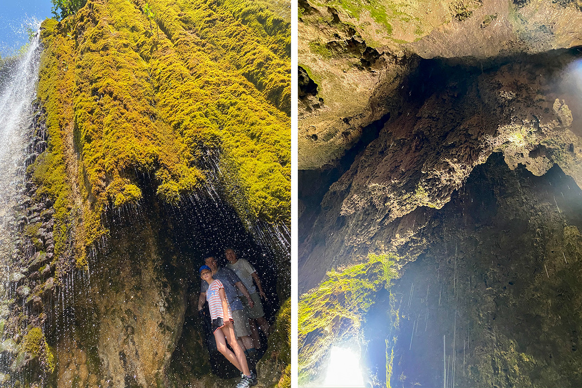 Grishkina Balka karst cave entrance in Karachay-Cherkessia