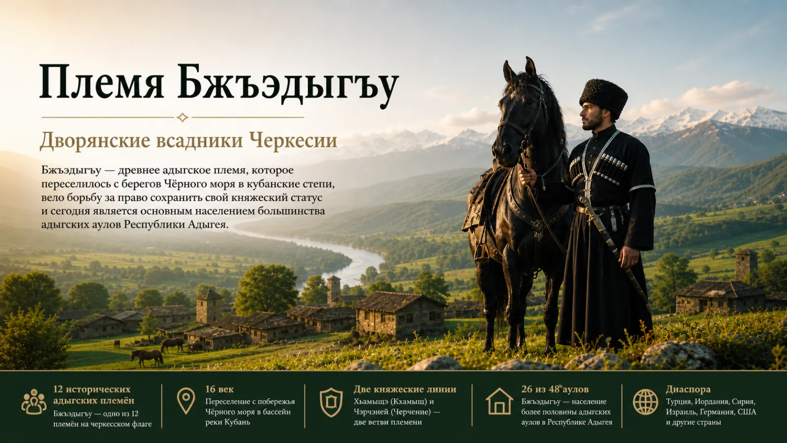 Племя Бжедуг: Благородные Всадники Черкесии