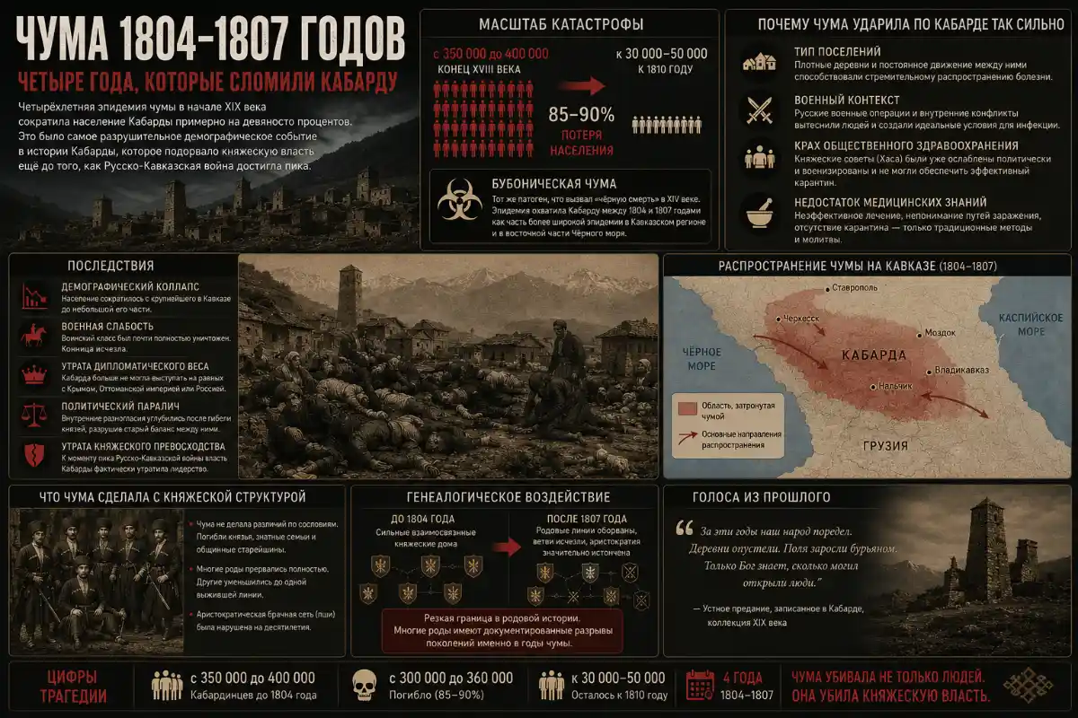 Plague devastation in Kabarda 1804-1807