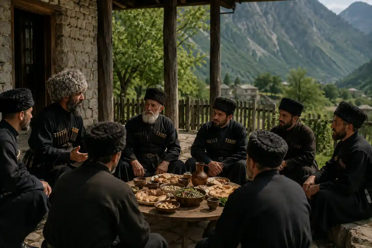 Mamkhegh Traditional gathering in the mountains