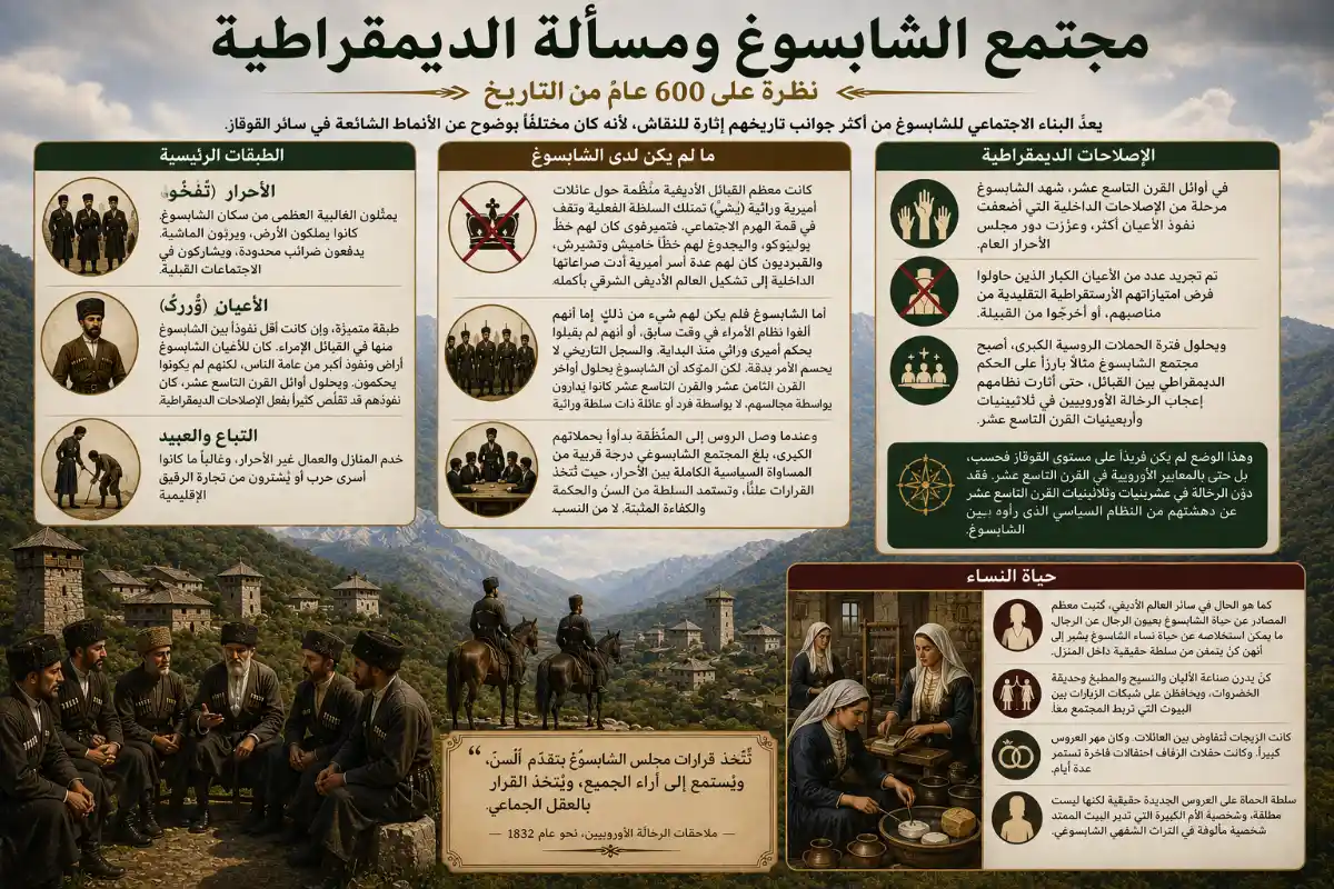 مجتمع الشابسوغ وتاريخ الديمقراطية