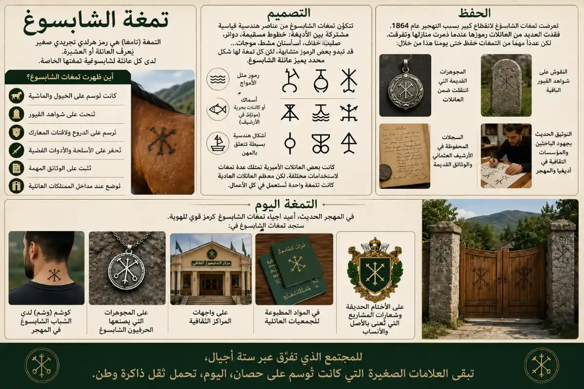 تمغات الشابسوغ: تاريخ وهوية