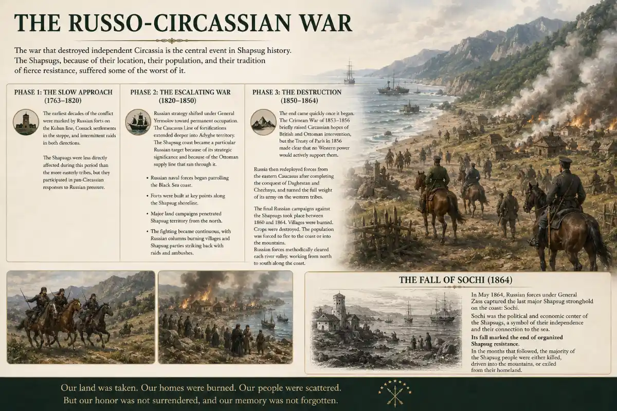 The Russo-Circassian War: the fall of Sochi