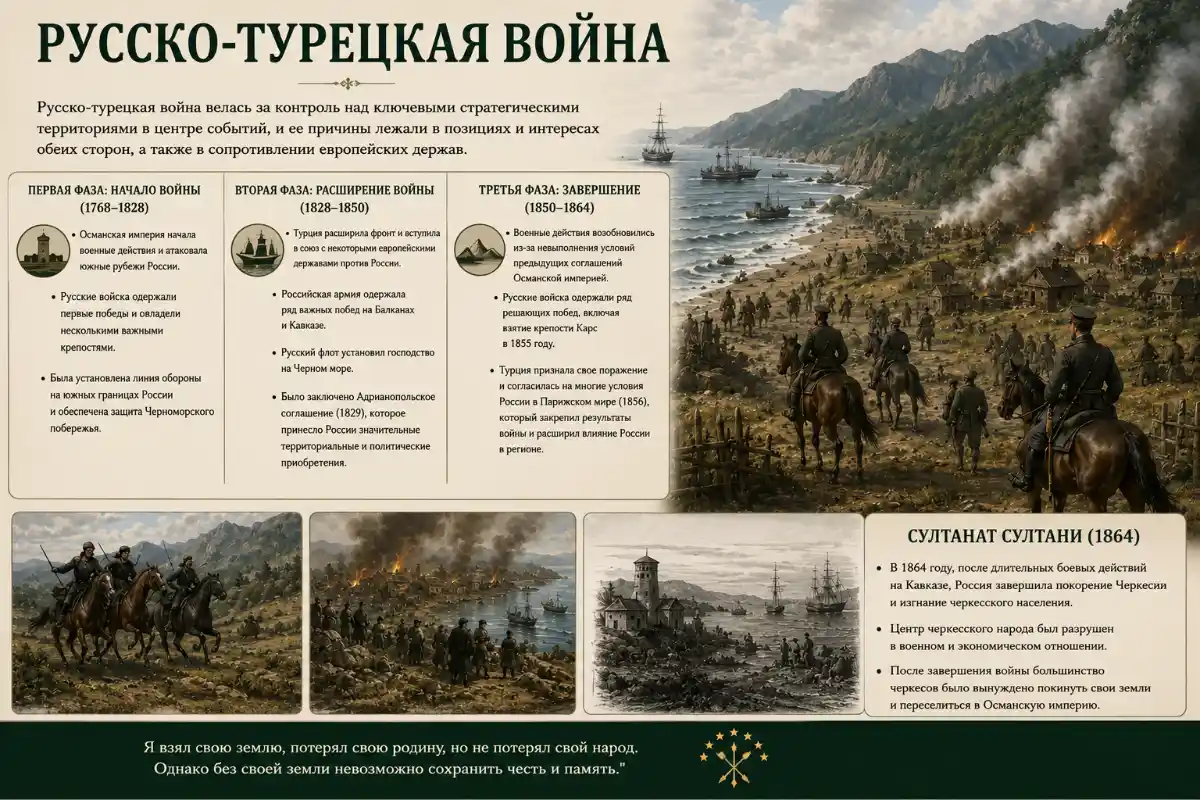 Русско-турецкая война: история и этапы