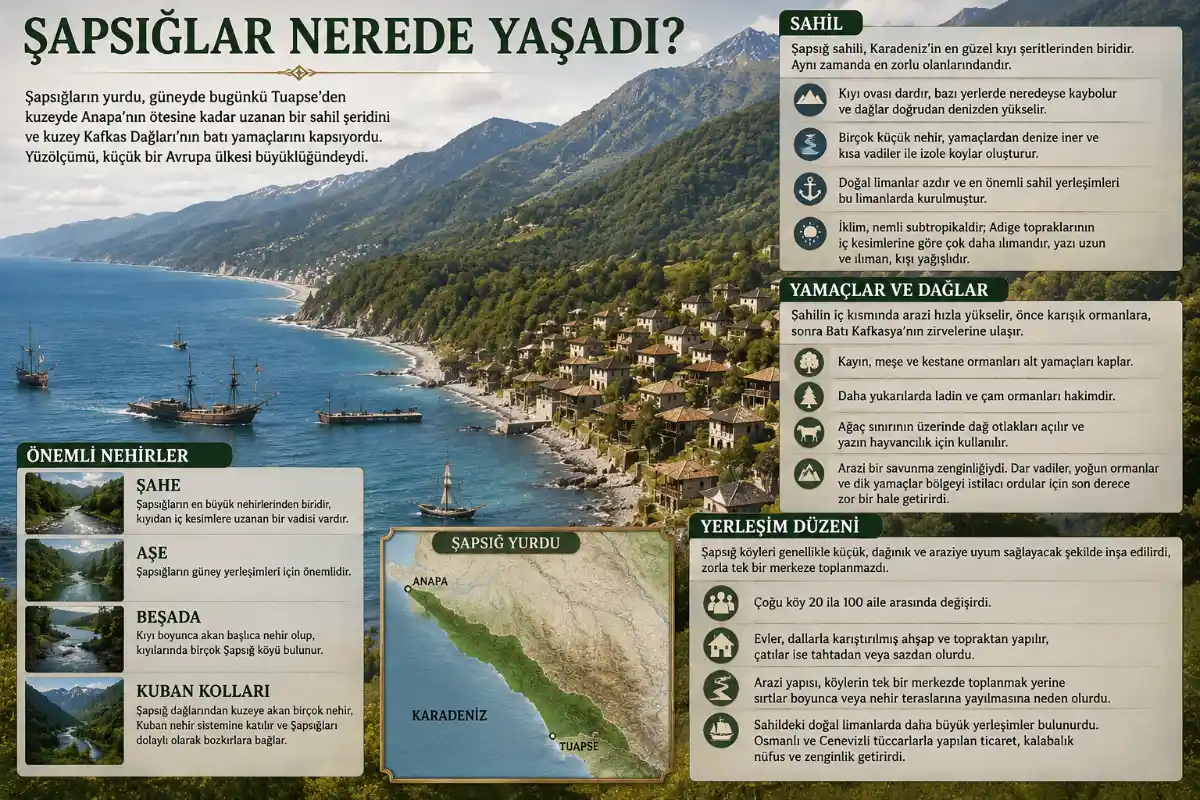 Şapsığlar bölgesi eğitimsel haritası