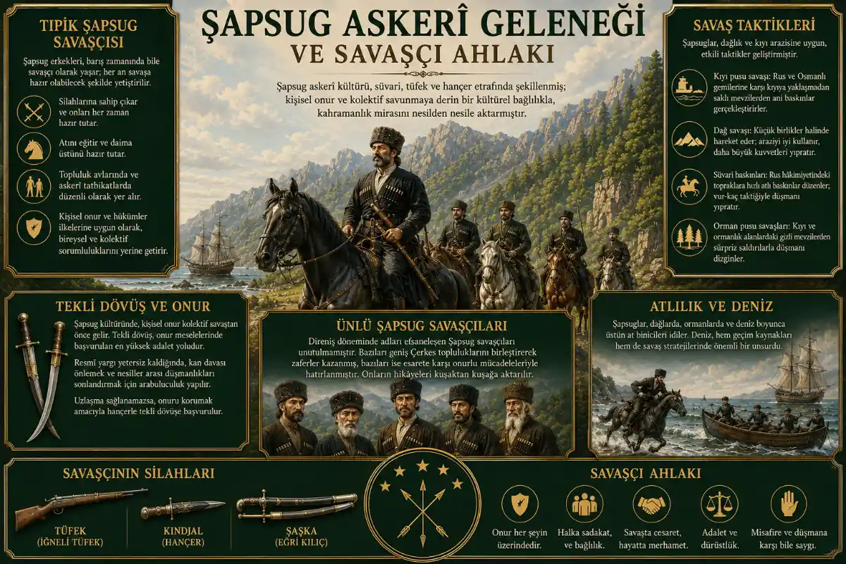 Şapsug askeri geleneği ve kültürü