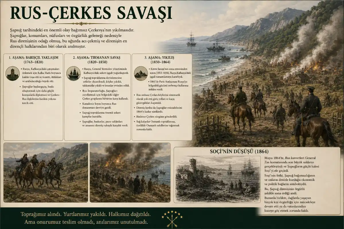 Rus-Çerkes Savaşı: Tarihsel Dönemeçler