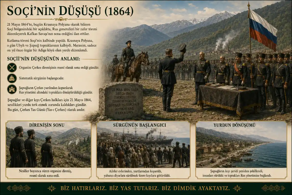 Soçi'nin düşüşü (1864) - Tarihsel Anlatı