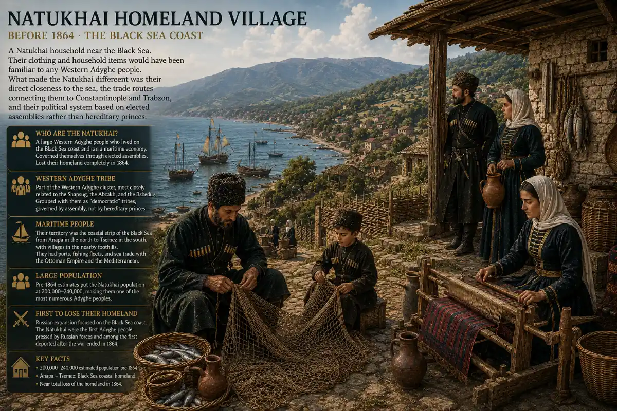 Natukhai coastal village life before 1864