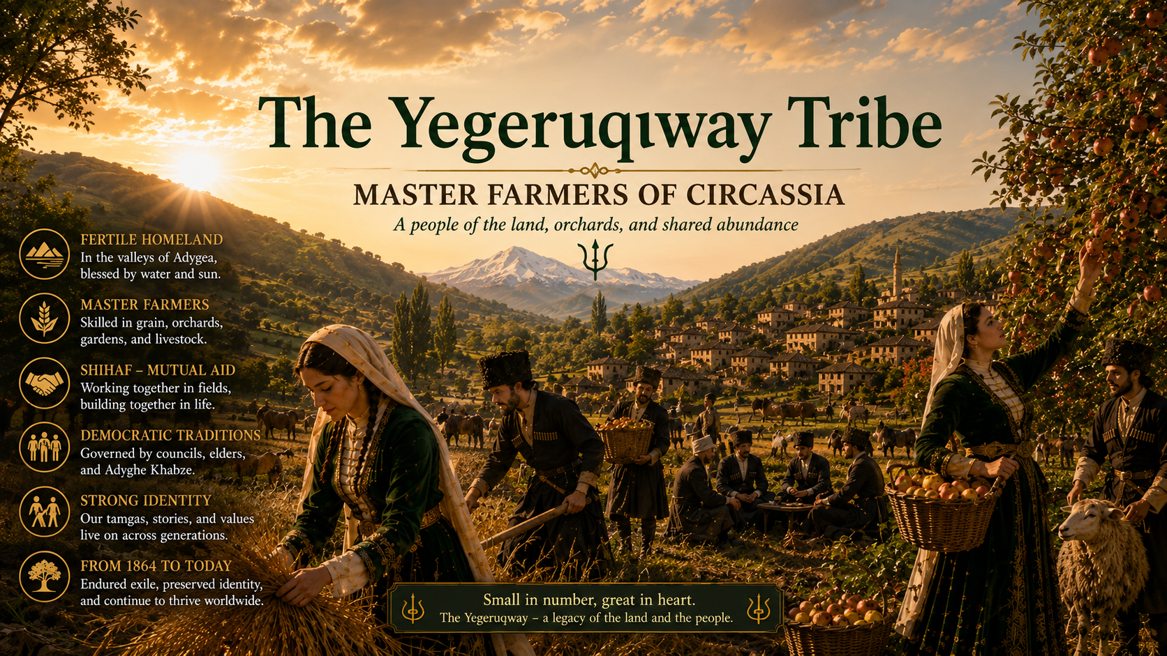 The Yegeruqway Tribe: Master Farmers of Circassia