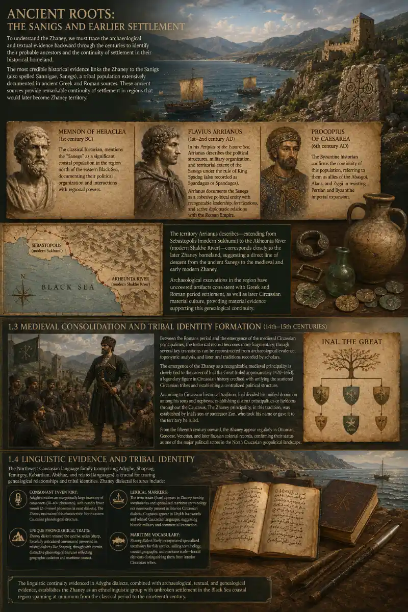 Ancient roots of the Zhaney tribe