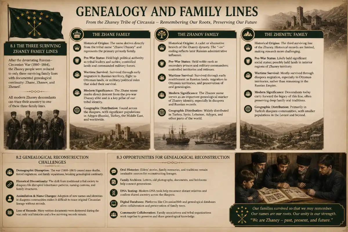 Genealogy of the Zhaney Family Lines