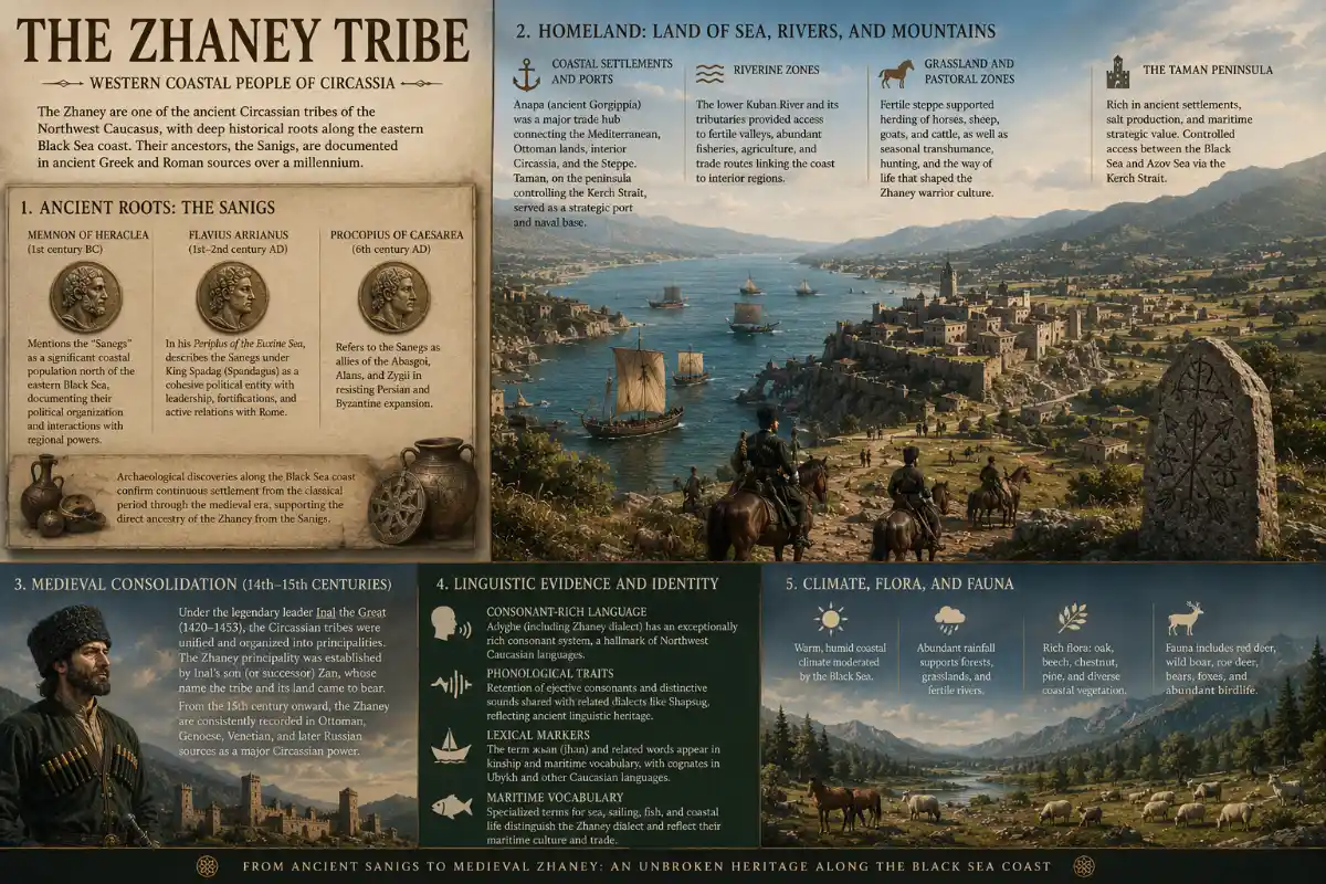 Historical landscape of the Zhaney tribe