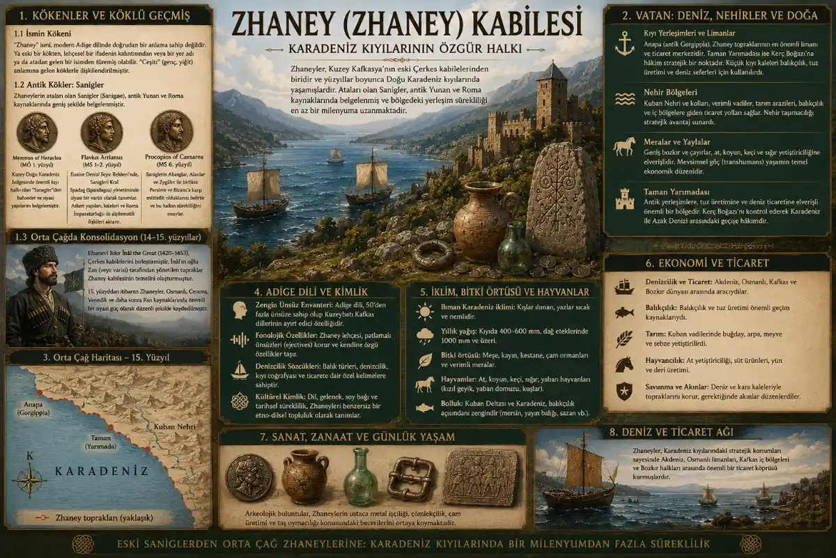 Zhaney tribe history and heritage map