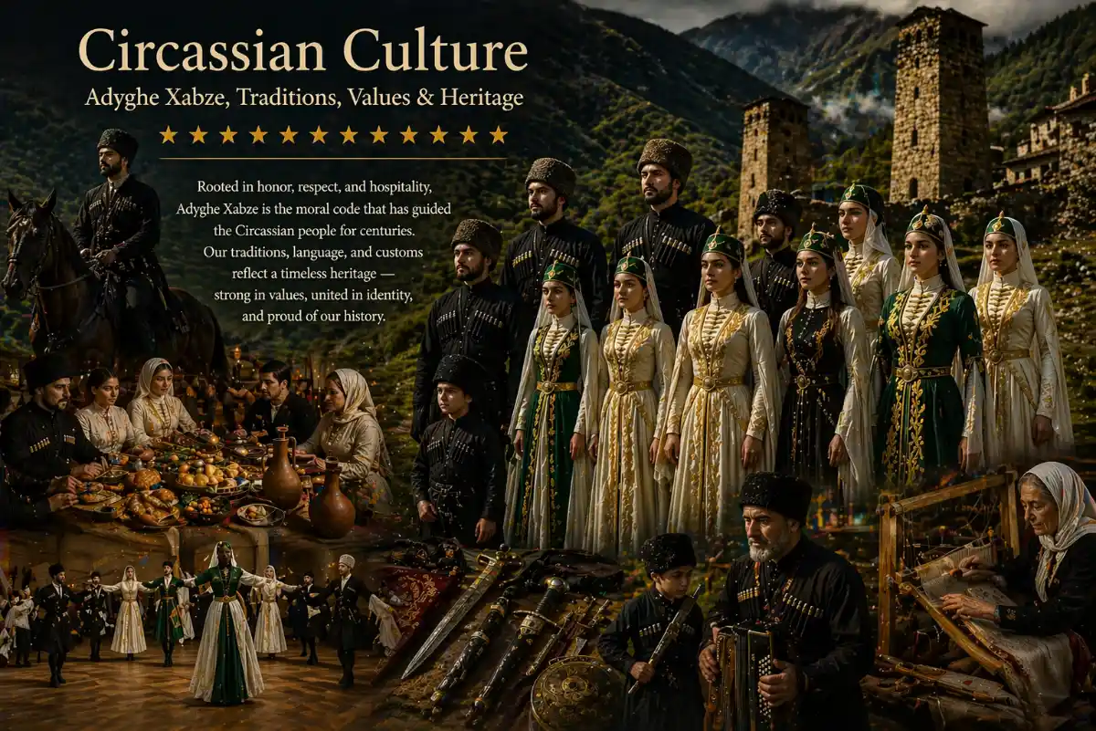 Circassian Culture: Adyghe Xabze, Traditions, Values and Heritage