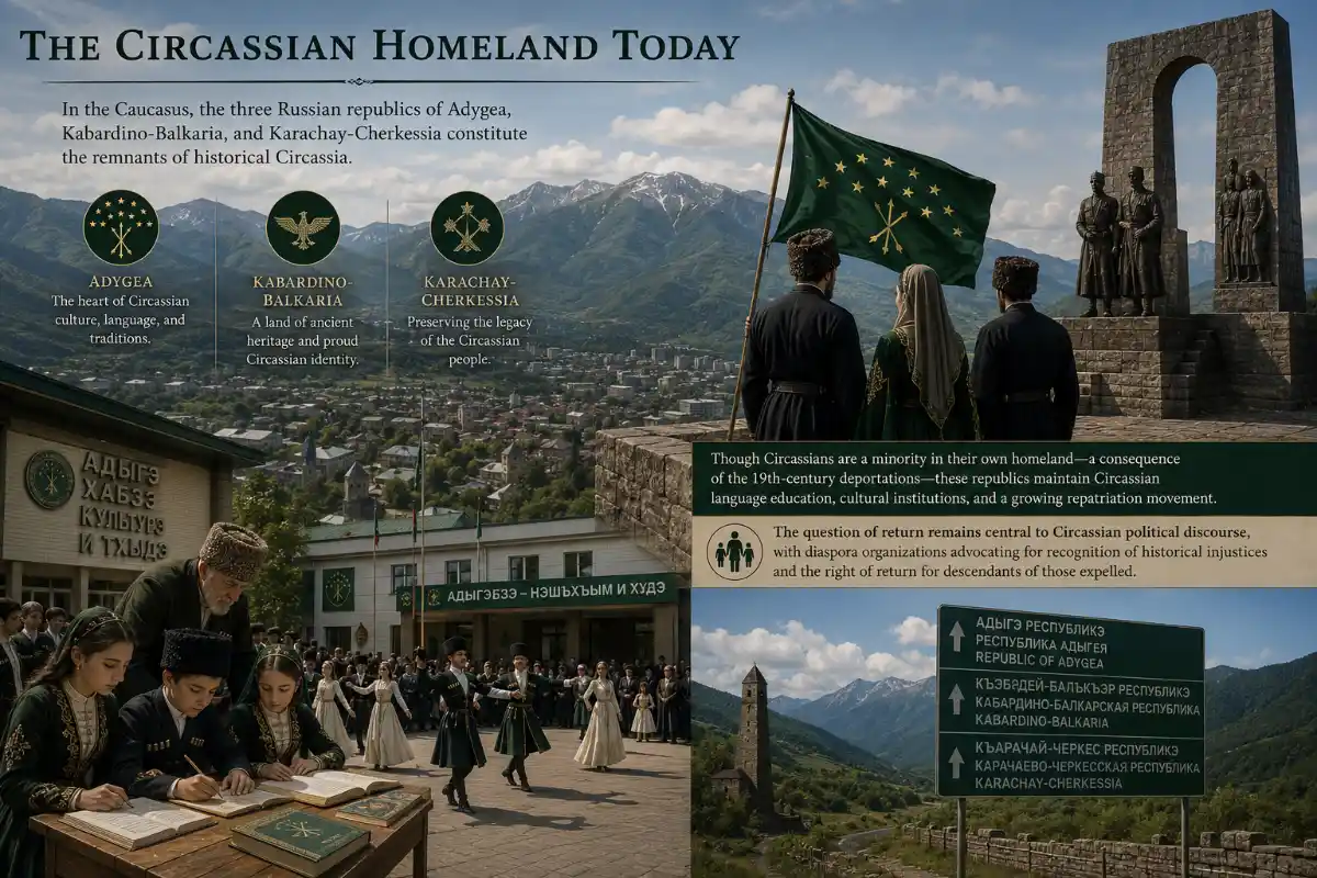 The Circassian Homeland Today The Circassian Homeland Today